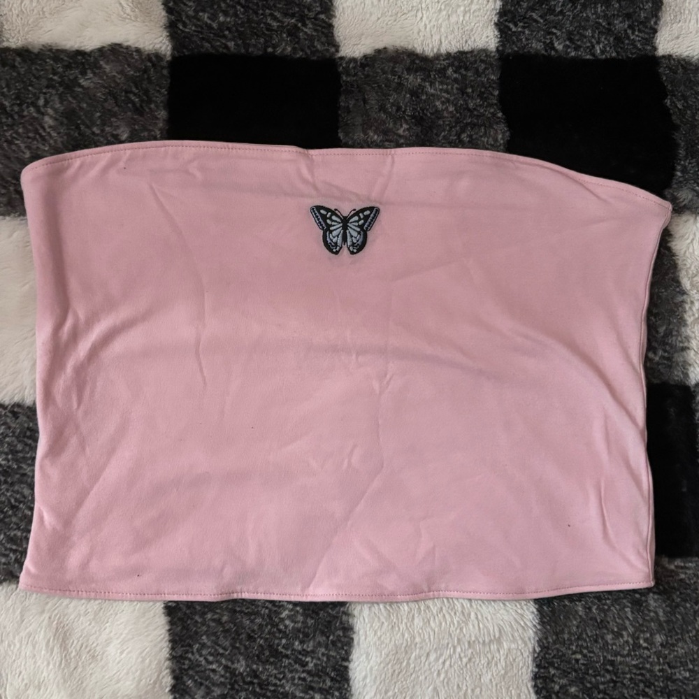 women’s size L hollister cropped tube top